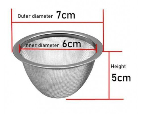 Ситечко нерж. 7 см.