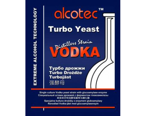 Турбо дрожжи Alcotec Vodka с глюкоамилазой, 73 гр.